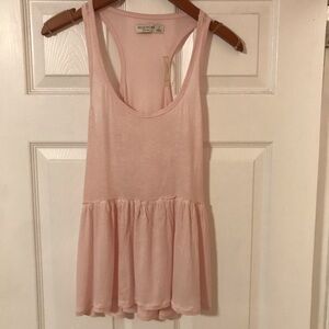 Gilly Hicks pink sheer S tank top new with tags